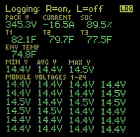 battery highlights view