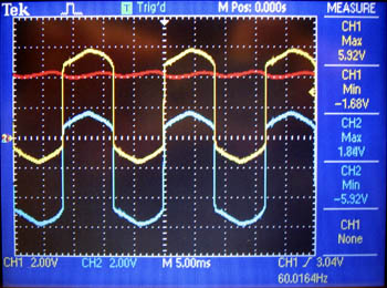 4.3 V zener, 680 uF, 5 ms